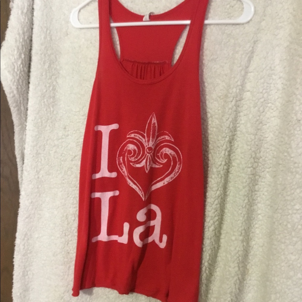 I love la (Louisiana) red tank top